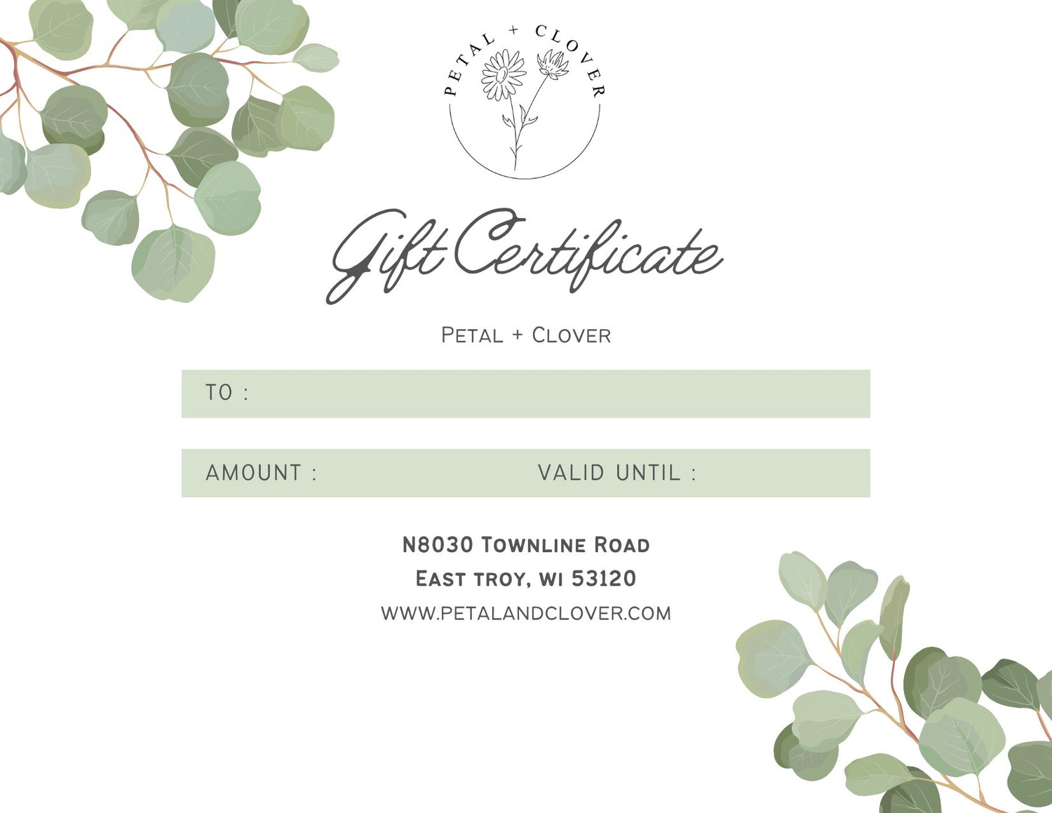 Gift Certificates